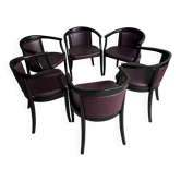 Lot de 6 fauteuils Gemla Sweden – Sabena Aviation