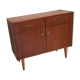 Sideboard vintage storage cabinet walnut veneer bond