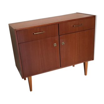 Sideboard vintage storage cabinet walnut veneer bond