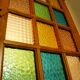 Old glass door solid oak 1960