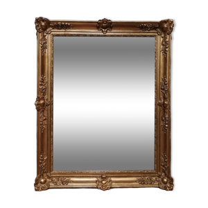 Miroir en bois et stuc