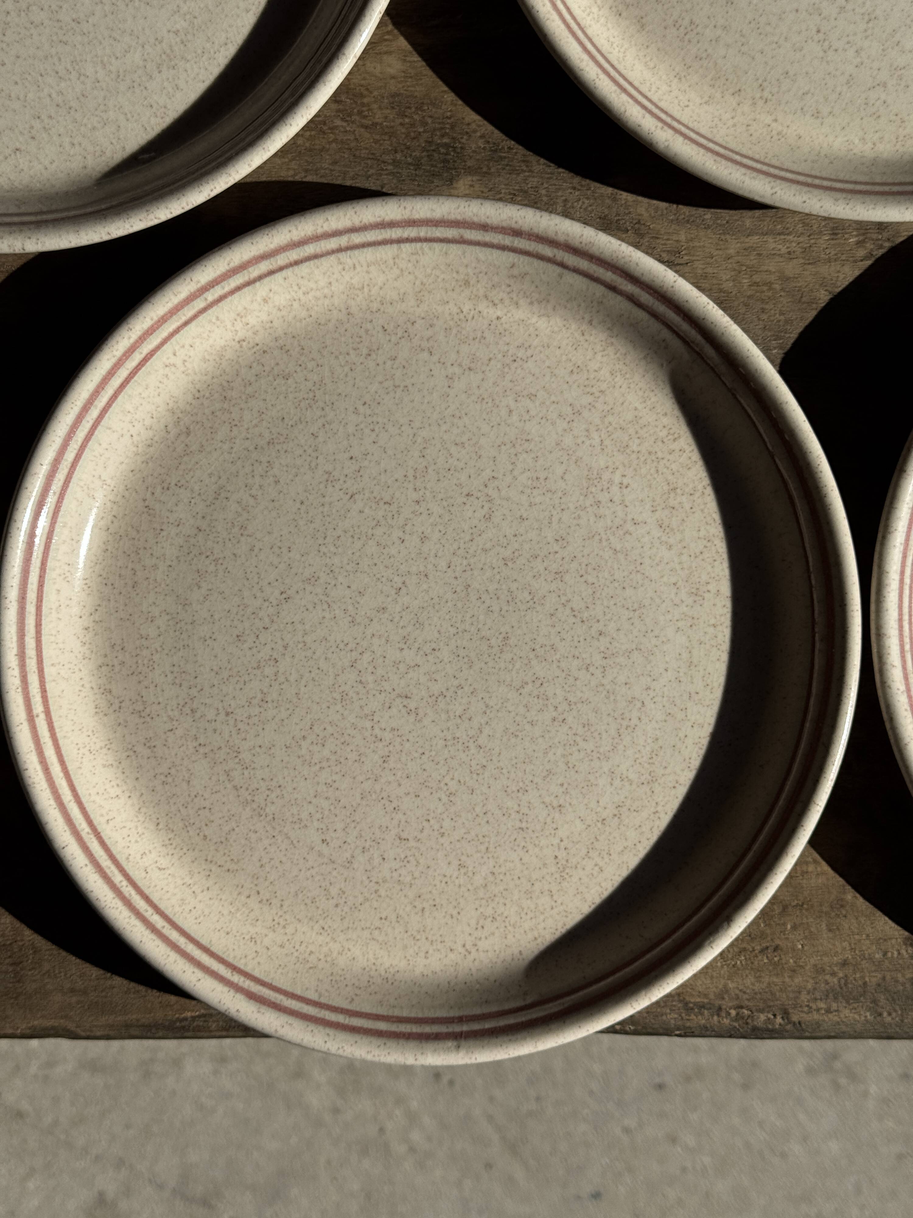 Lunéville table service Art Workshop 8 plates and 2 serving dishes