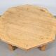 Rustic Brutalist Octagonal Oak Coffee Table by Pierre Chapo, 1960s