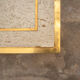 Brass coffee table and Travertine Italia 1970s