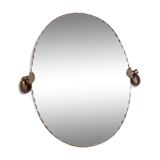 Miroir biseauté oval orientable