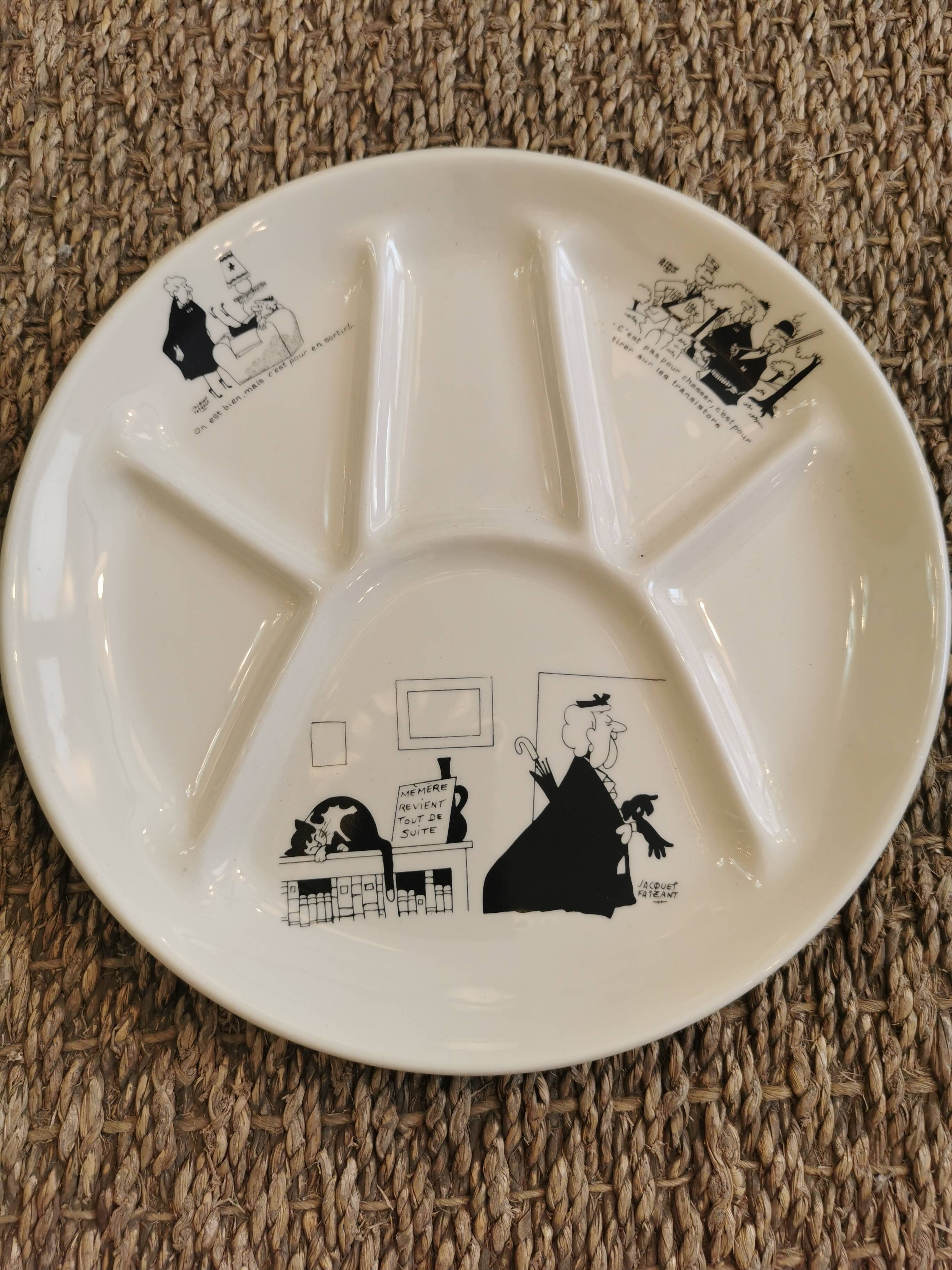 6 assiettes parlantes de Jacques Faizant Pour Saint Amand