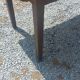 19th century farmhouse table in oak and poplar with spindle legs 198cm