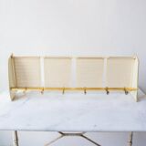 1950s German metal wall coat rack