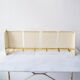 1950s German metal wall coat rack