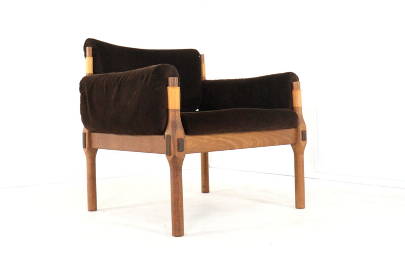 mid century danish design Safari armchair - rare piece - original condition
