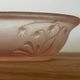 Art Deco soap dish, moulded glass, pink lilies of the valley.