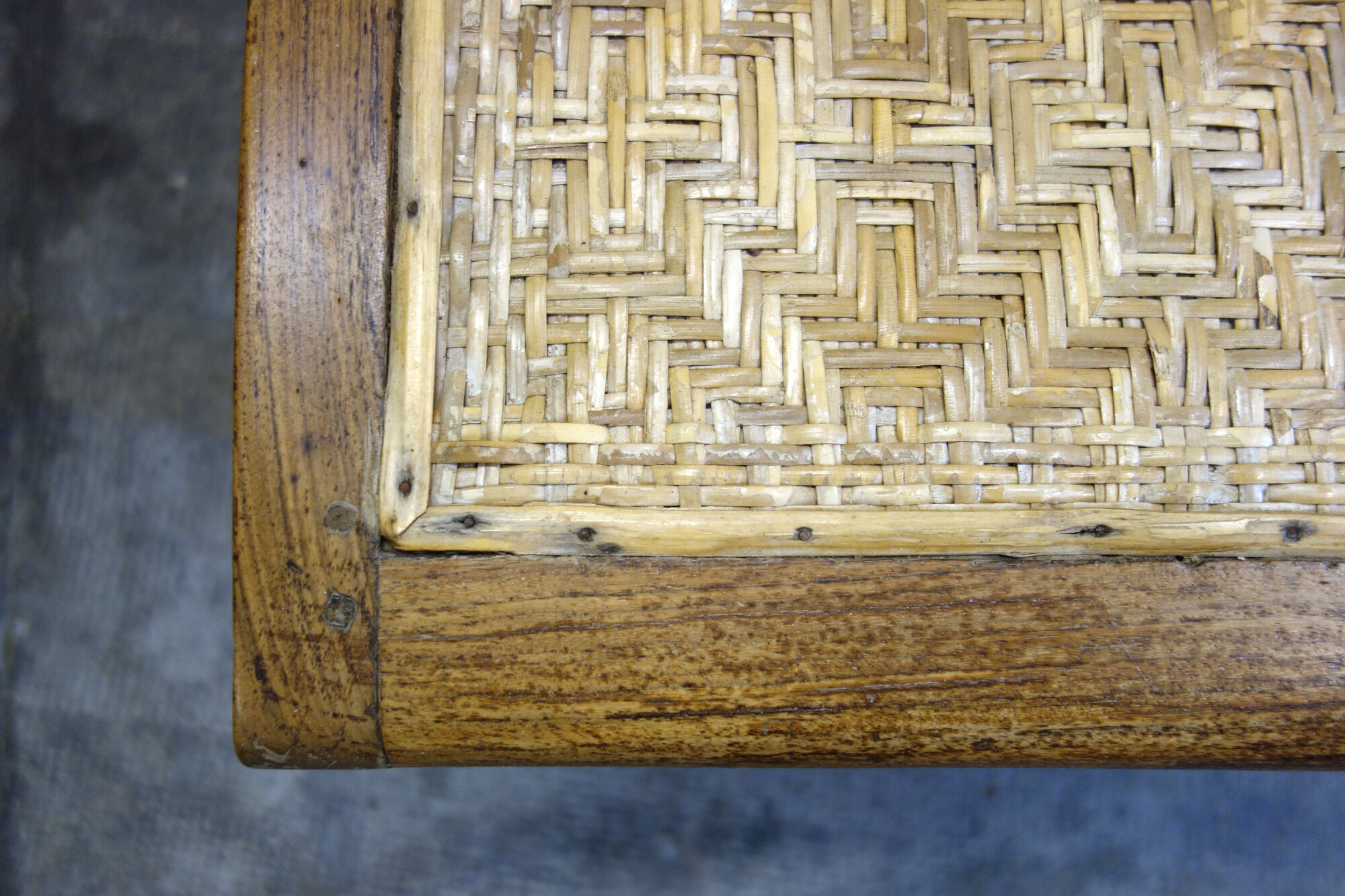 Former colonial armchair of planter late 19th century