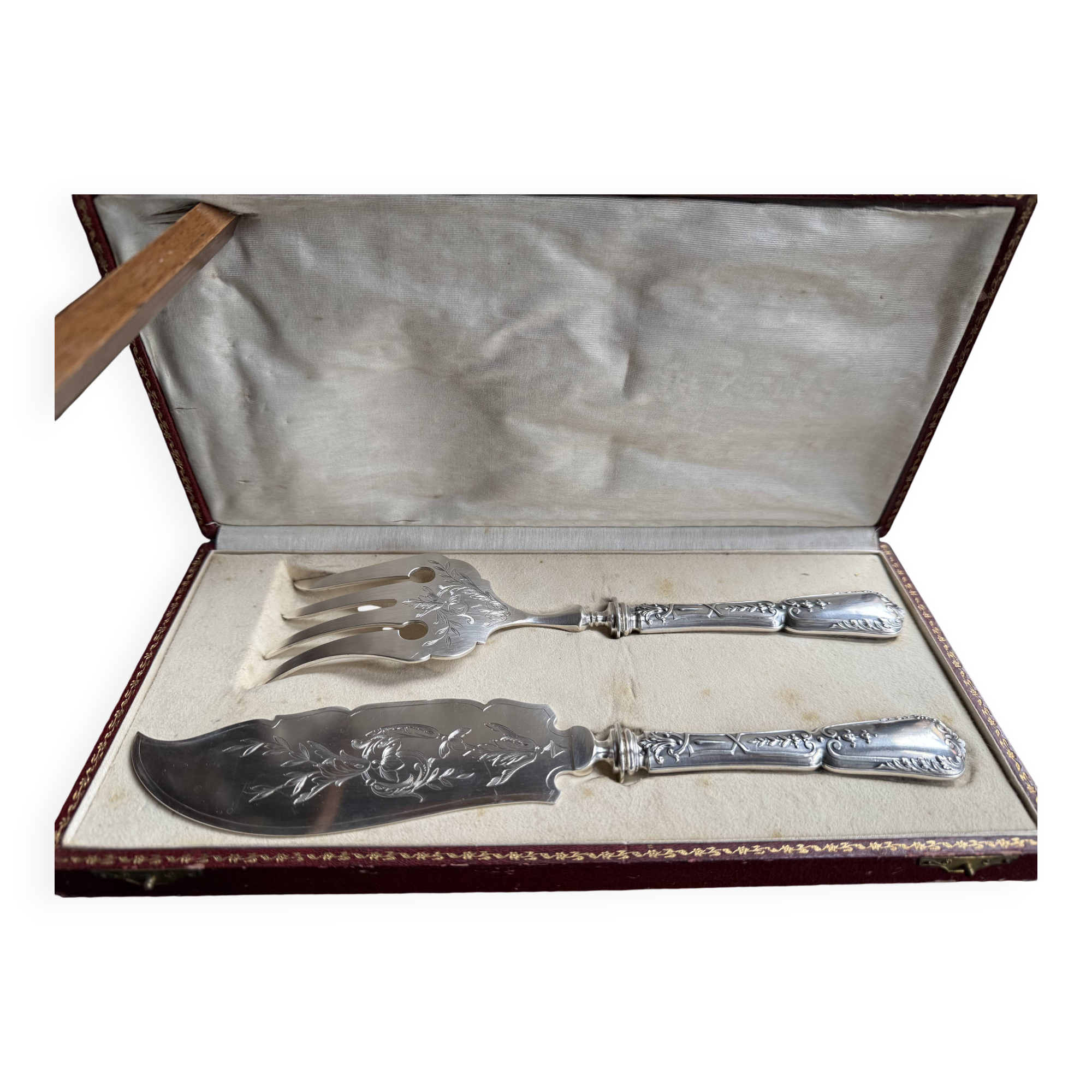 Fish serving cutlery – Silver – Société du Louvre