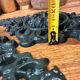 Set of 2 decorative cast iron rosettes