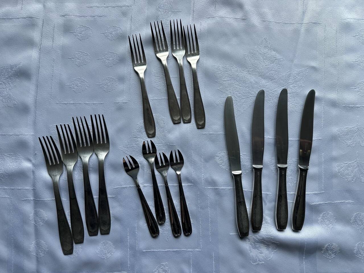 Table service 16 pieces – 4 people – Christofle / Alfénide – 1970s