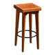 High stool by Christian Durupt, Méribel, circa 1960