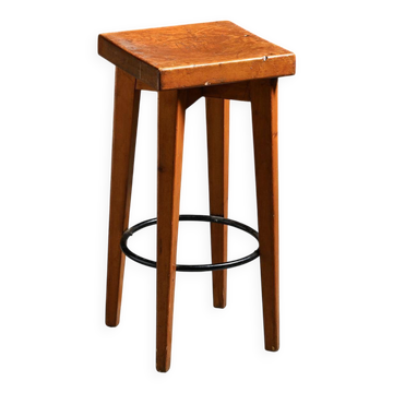 High stool by Christian Durupt, Méribel, circa 1960