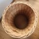 Handmade wicker umbrella stand: vintage