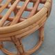 Tabouret en bambou et rotin
