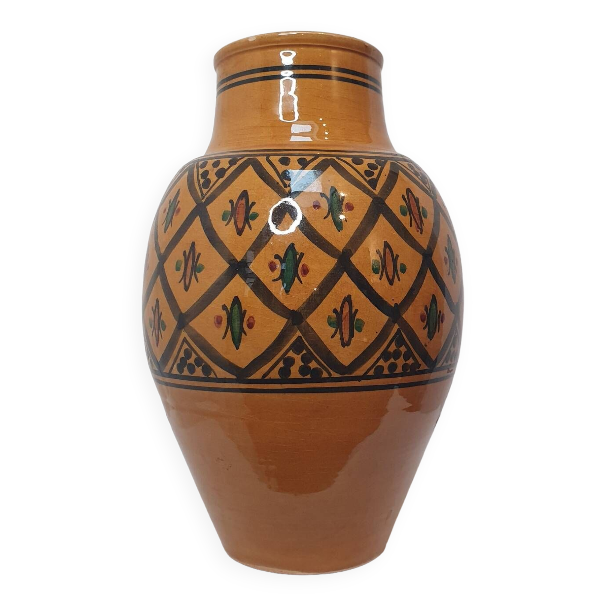 Moroccan terracotta vase
