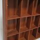 Two wall shelves with vintage solid wood compartments 80s