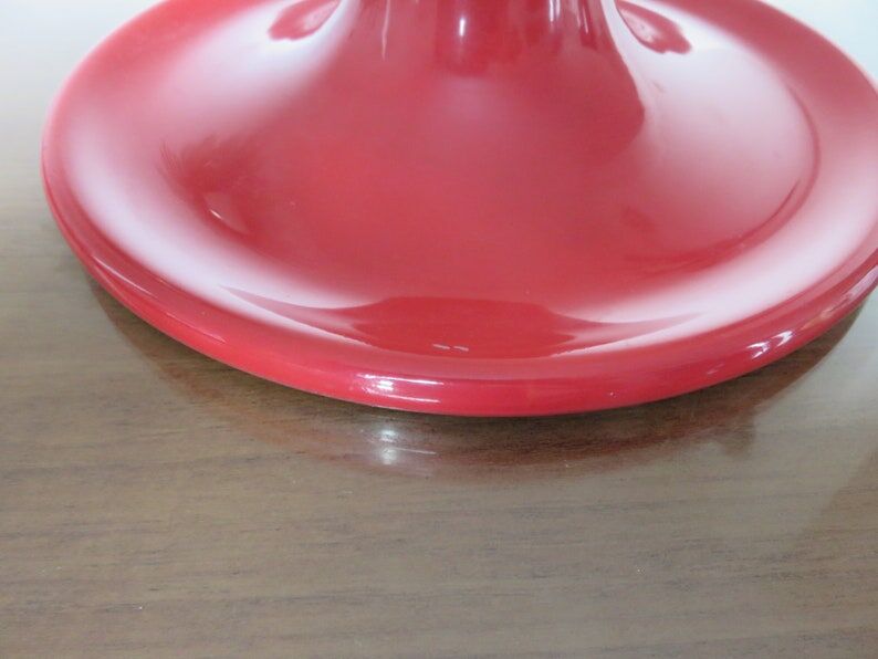 Applique Targetti en aluminium rouge années 60 70