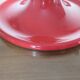 Applique Targetti en aluminium rouge années 60 70