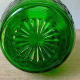 Pichet verre vert à facettes