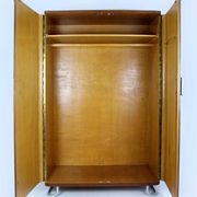 Bauhaus Chromed and Tubular Steel Wardrobe from Hynek Gottwald, 1940s
