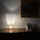 Monumental floor / table Glass Table Lamp, Selenova Italy, 1970s