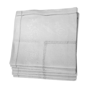 6 grandes serviettes - table