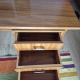 Vintage Scandinavian desk from the 1960s – Mahogany veneer – Dovetail joint