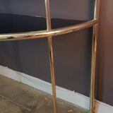 Gilded metal dressing table, Italy, 1980s