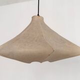 Pair of Italian Designer Cocoon Pendant lights original from the 1960s