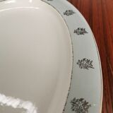 Oval earthenware serving dish