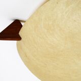 Beautiful original Mid Century Modern fiberglass ceiling or wall lamp