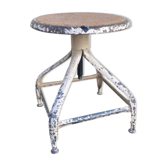 Tabouret industriel pieds style bienaise
