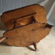 Solid elm coffee table with double tops