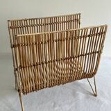 Magazine rack, rattan
