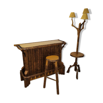 Brutalist stool bar