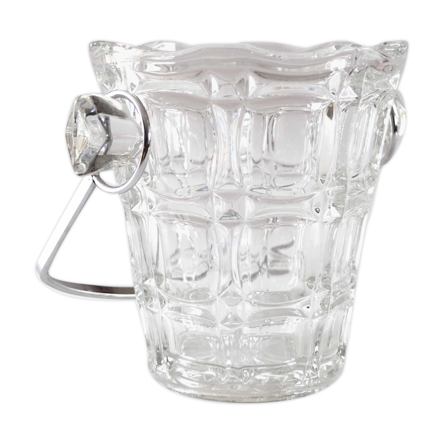 Glass ice bucket