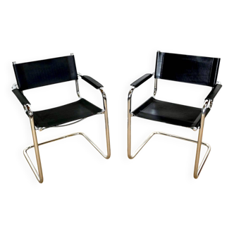 Set of 2 MG5 Grassi style armchairs
