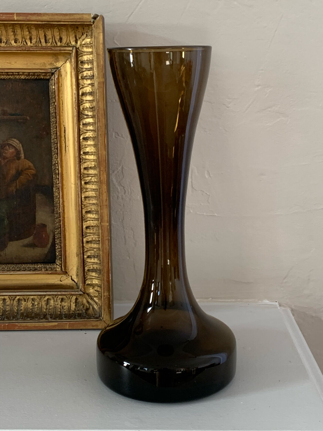 70' smoked glass vase