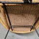 Paire de fauteuils en rotin tressé