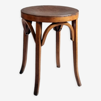 Tabouret bistrot Baumann assise à décor années50