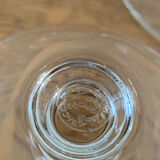 Set of 3 glasses with Cognac crystal baccarat