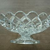Cut on crystal piedouche signed Baccarat