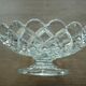Cut on crystal piedouche signed Baccarat