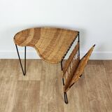 Magazine rack side table