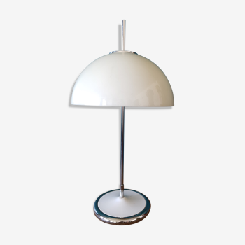Lampe champignon années 70 blanche réglable